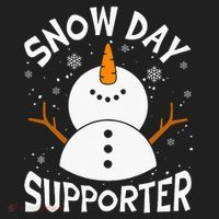 Snow Day Supporter Snowflake Funny Teacher Christmas Pajamas Hat thumb 2