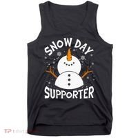 Snow Day Supporter Snowflake Funny Teacher Christmas Pajamas Tank Top thumb 0
