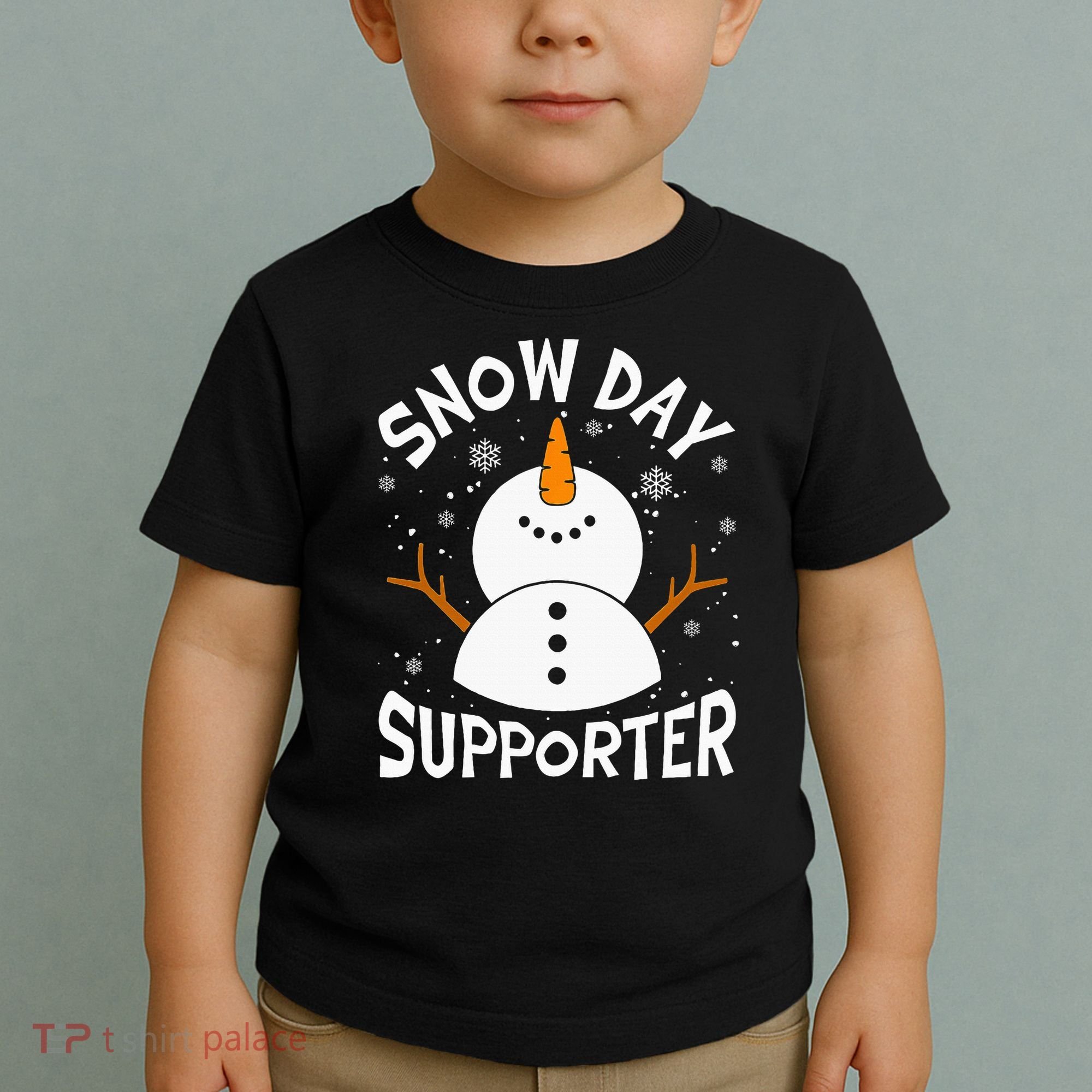 Snow Day Supporter Snowflake Funny Teacher Christmas Pajamas Toddler T-Shirt