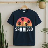 San Diego Shirt Vintage Retro Beach Sunset T-Shirt thumb 2