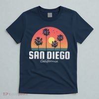 San Diego Shirt Vintage Retro Beach Sunset T-Shirt thumb 5