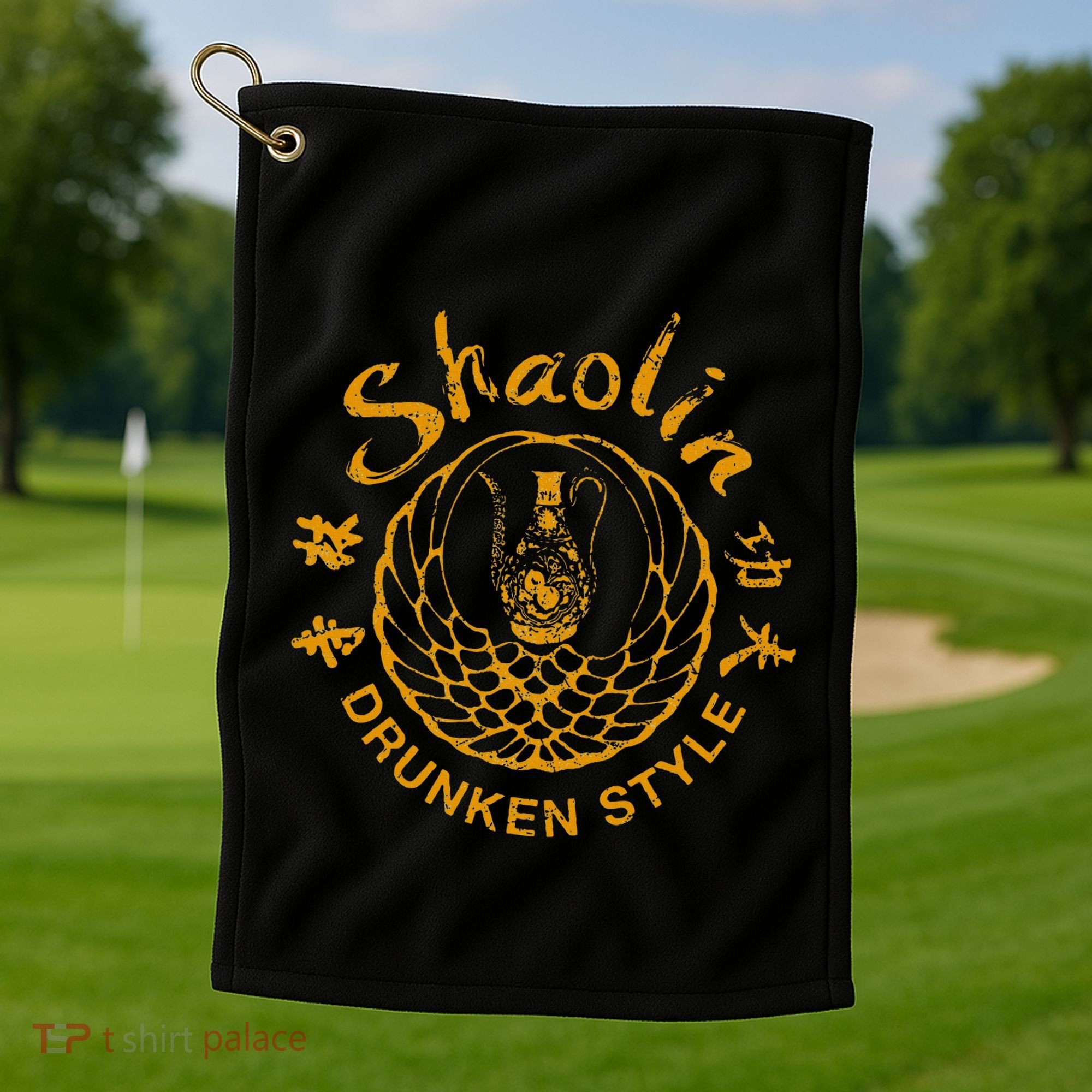Shaolin Drunken Style Kung Fu Martial Arts Golf Towel