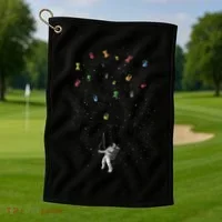 Space Diabolo Golf Towel thumb 1