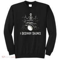 Skeleton Drummer Skull Drum Set Metal Rock Band Sweatshirt thumb 0