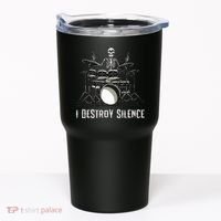 Skeleton Drummer Skull Drum Set Metal Rock Band Tumbler thumb 0