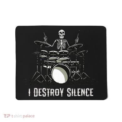 Skeleton Drummer Skull Drum Set Metal Rock Band Mousepad