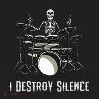 Skeleton Drummer Skull Drum Set Metal Rock Band Golf Towel thumb 3
