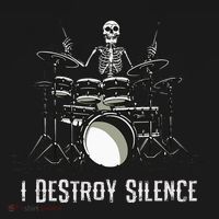 Skeleton Drummer Skull Drum Set Metal Rock Band Kids T-Shirt thumb 4