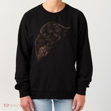Sweet Dog Sleeping On Moon Women's Sweatshirt