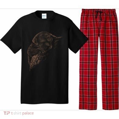 Sweet Dog Sleeping On Moon Pajama Set