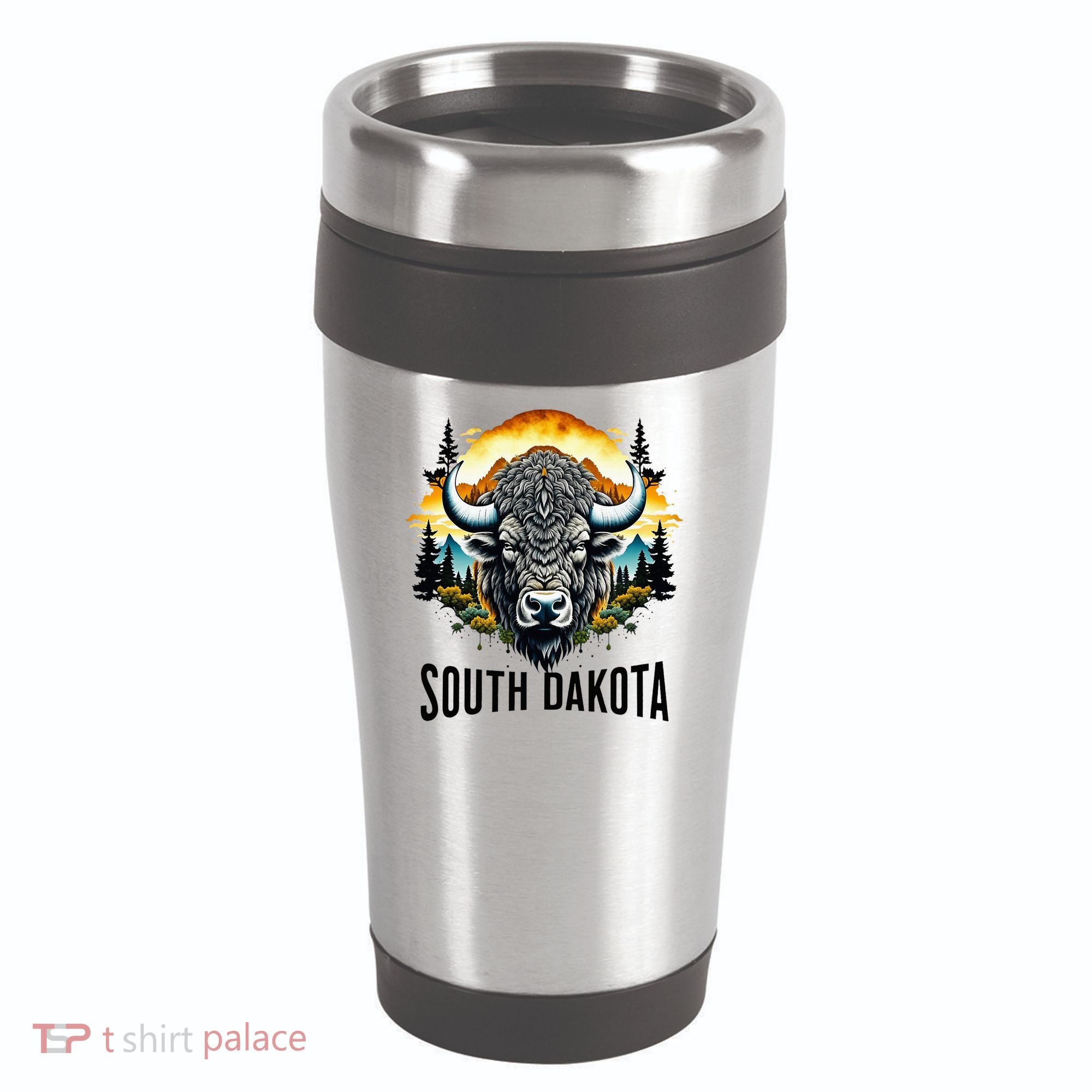 South Dakota 16oz Travel Tumbler