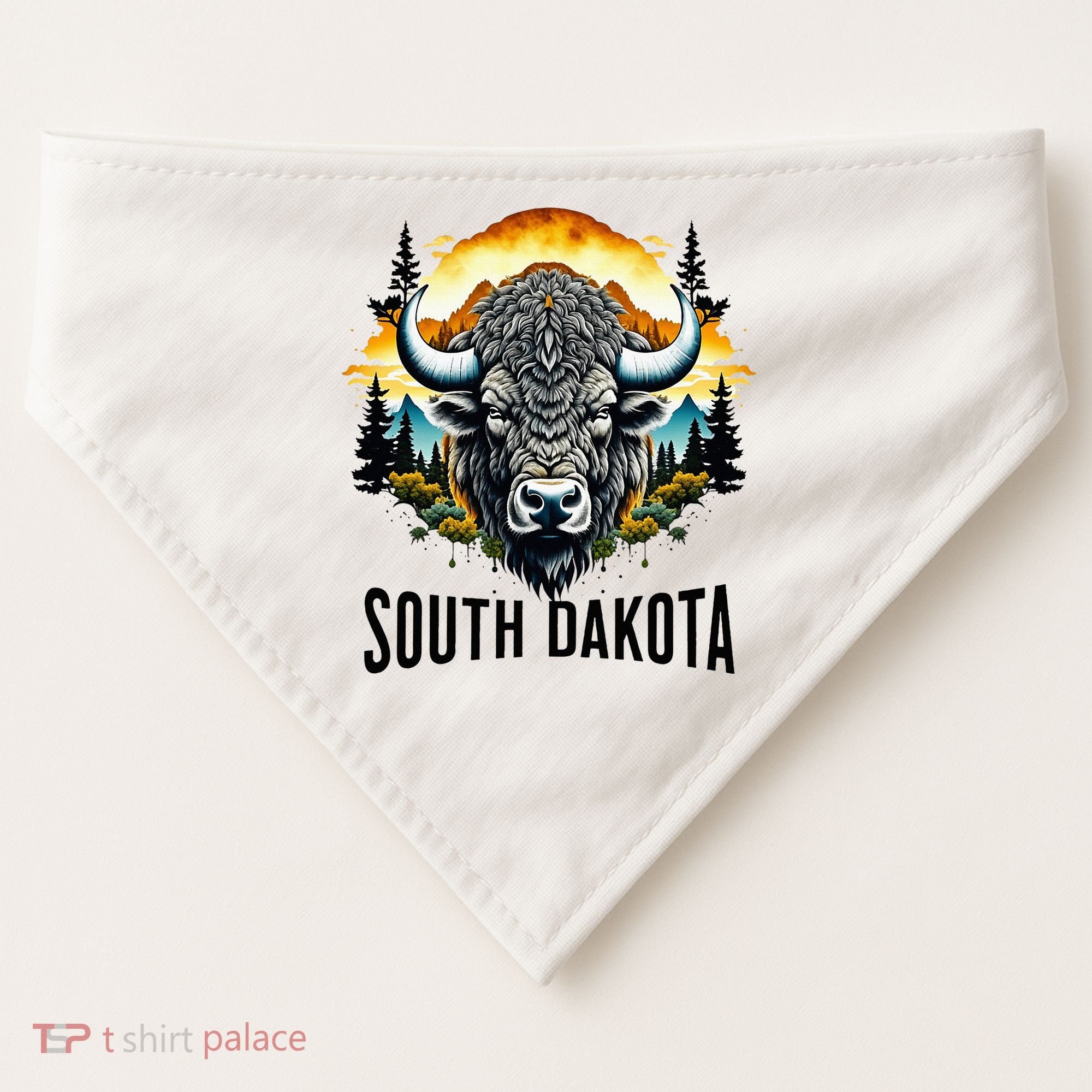 South Dakota USA-Made Doggie Bandana
