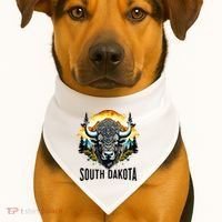 South Dakota USA-Made Doggie Bandana thumb 1