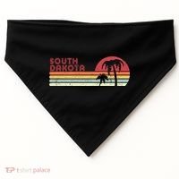 South Dakota Shirt. Retro Style SD, USA USA-Made Doggie Bandana thumb 0