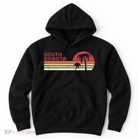 South Dakota Shirt. Retro Style SD, USA Hoodie thumb 0