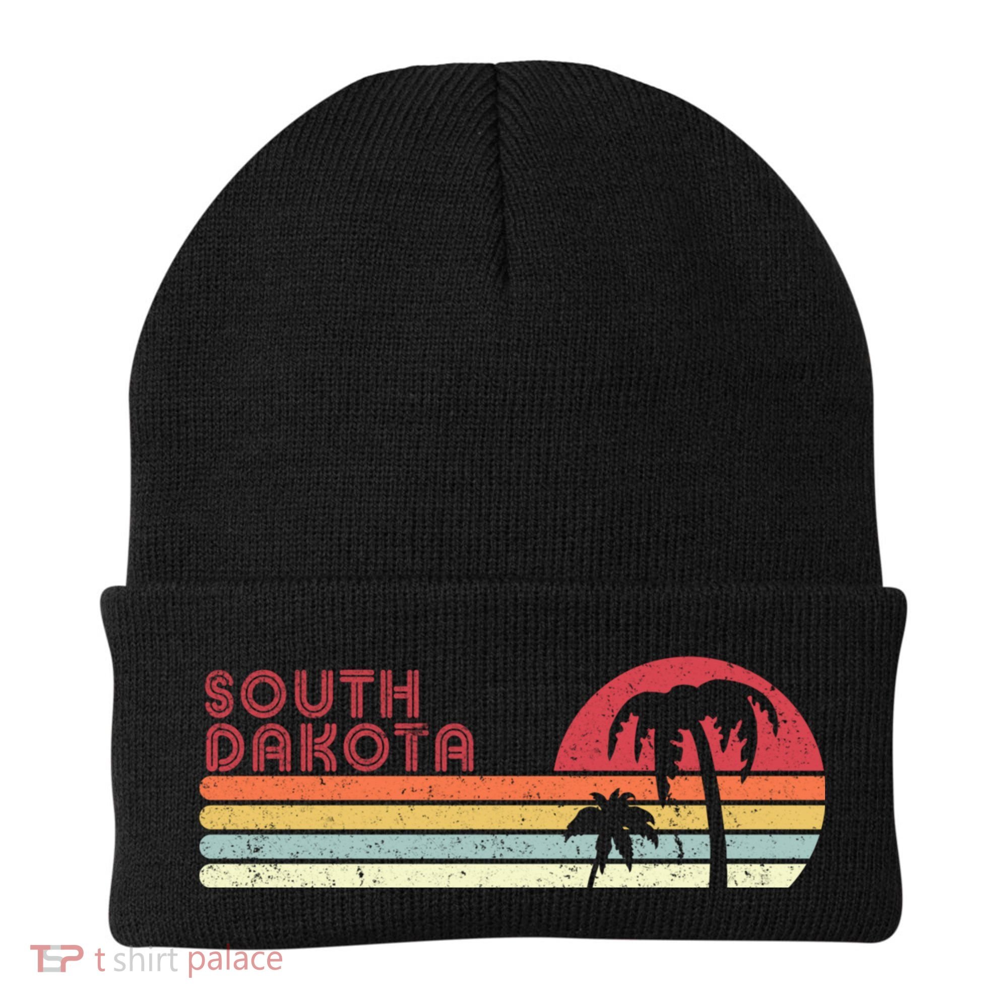 South Dakota Shirt. Retro Style SD, USA Beanie
