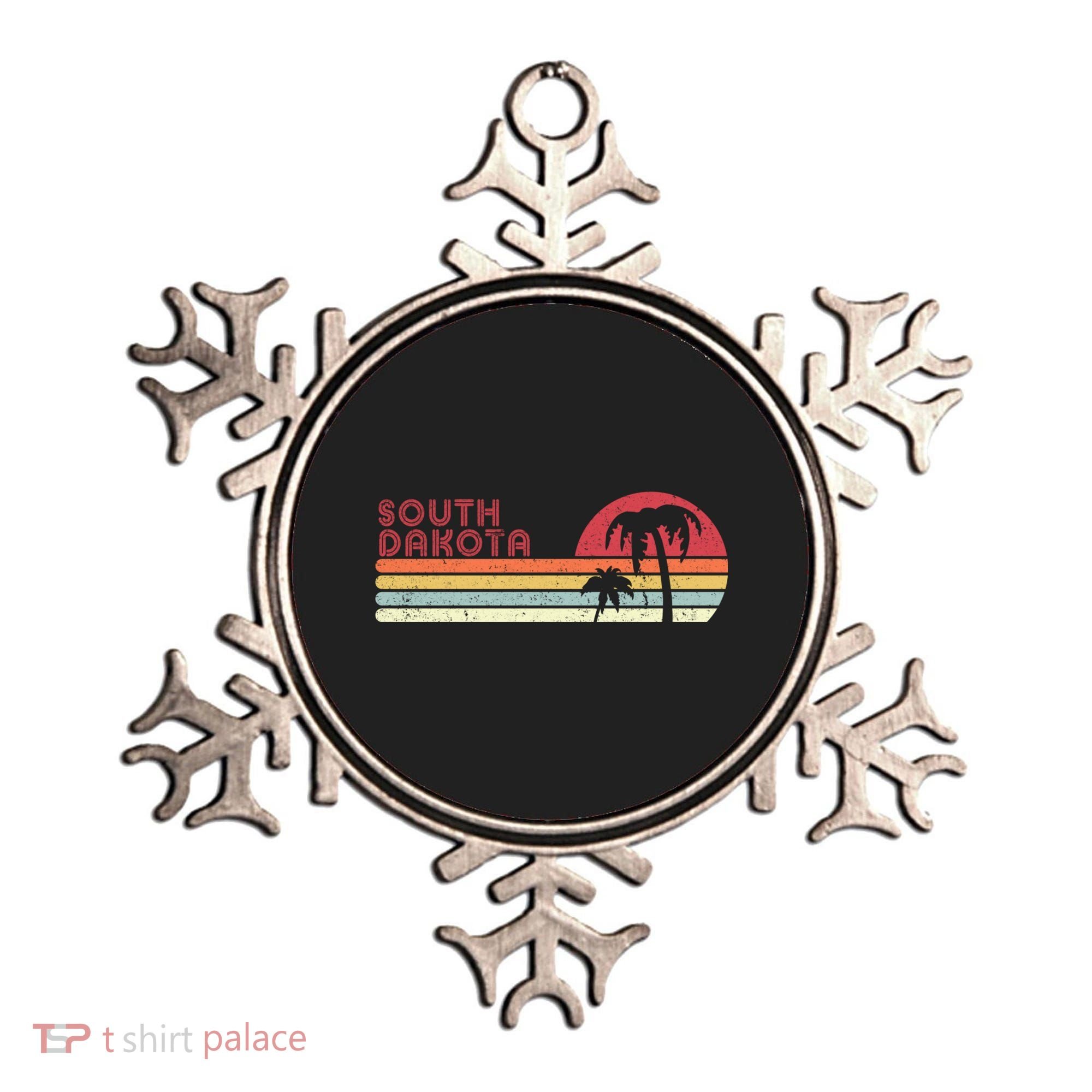 South Dakota Shirt. Retro Style SD, USA Ornament