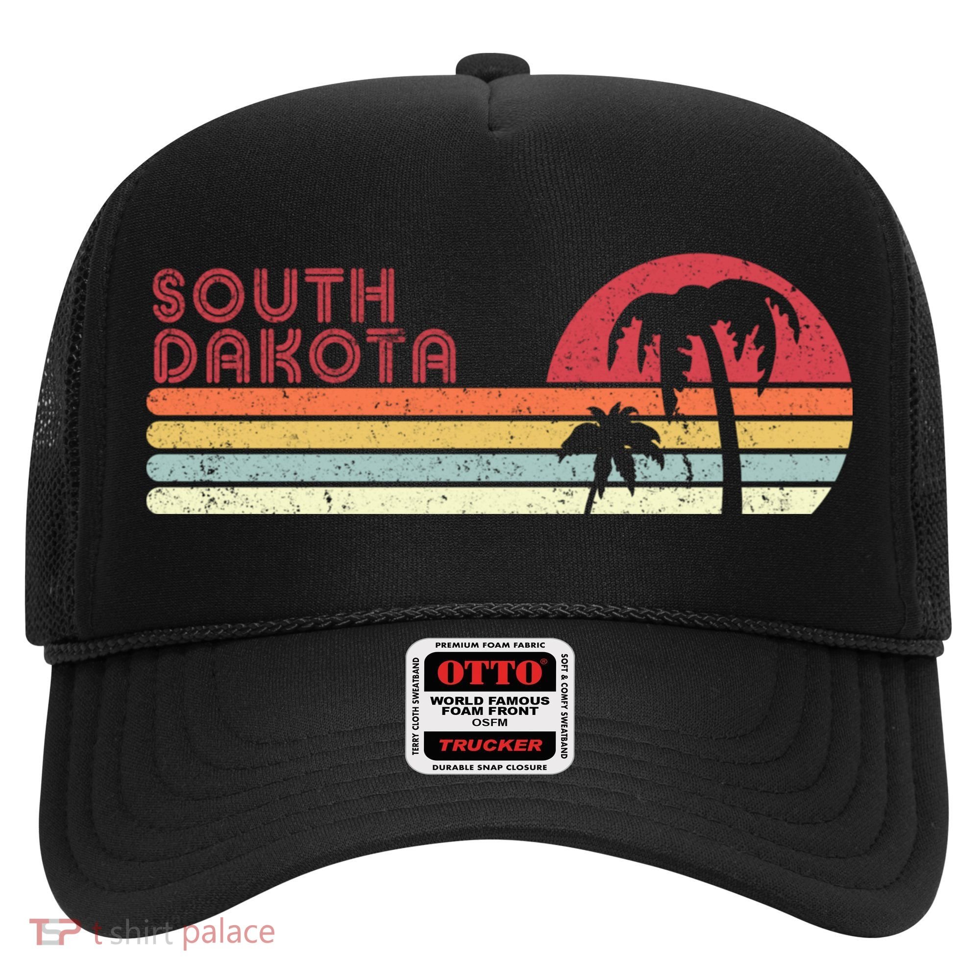 South Dakota Shirt. Retro Style SD, USA Hat
