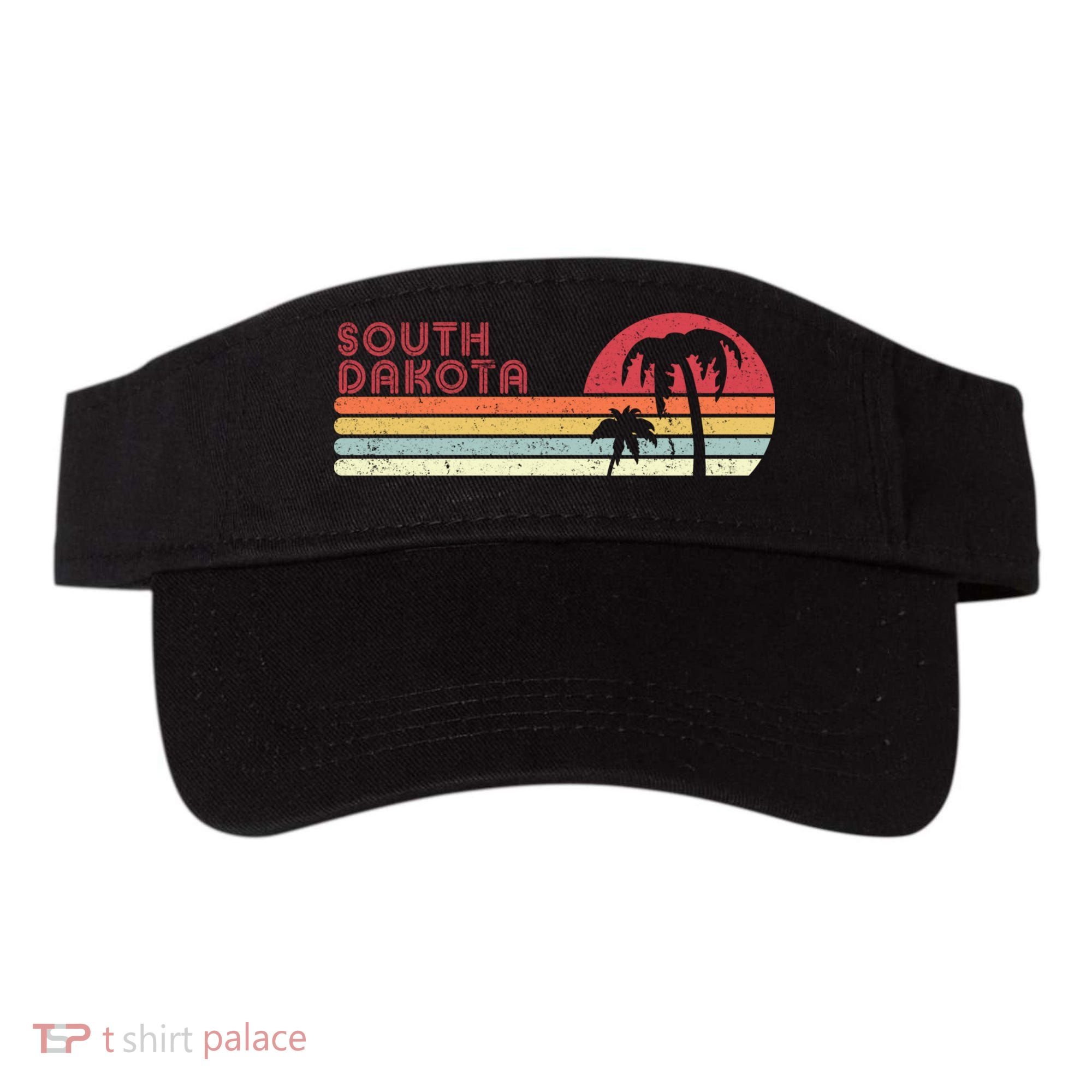 South Dakota Shirt. Retro Style SD, USA Visor