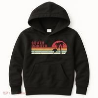 South Dakota Shirt. Retro Style SD, USA Kids Hoodie thumb 0