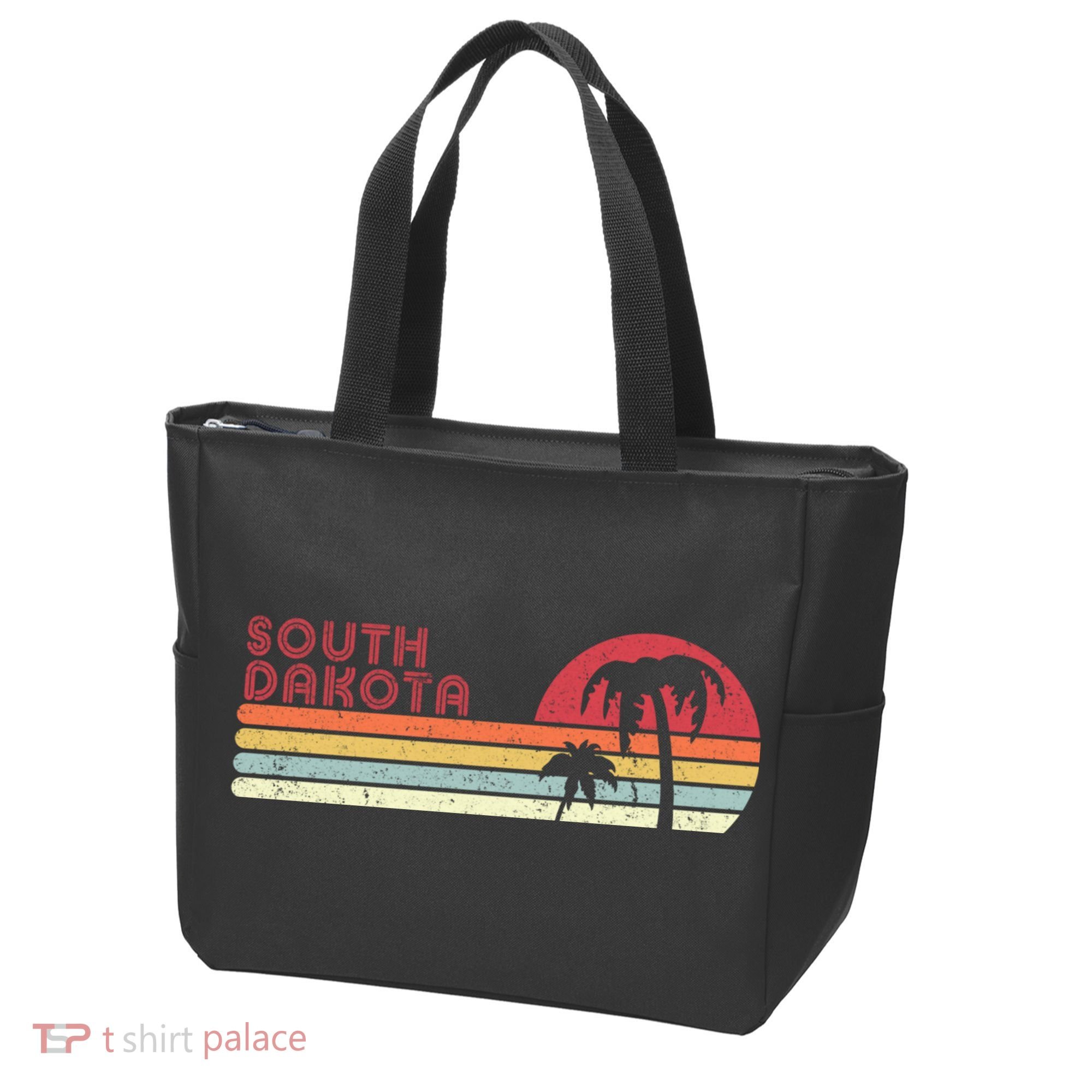 South Dakota Shirt. Retro Style SD, USA Tote Bag