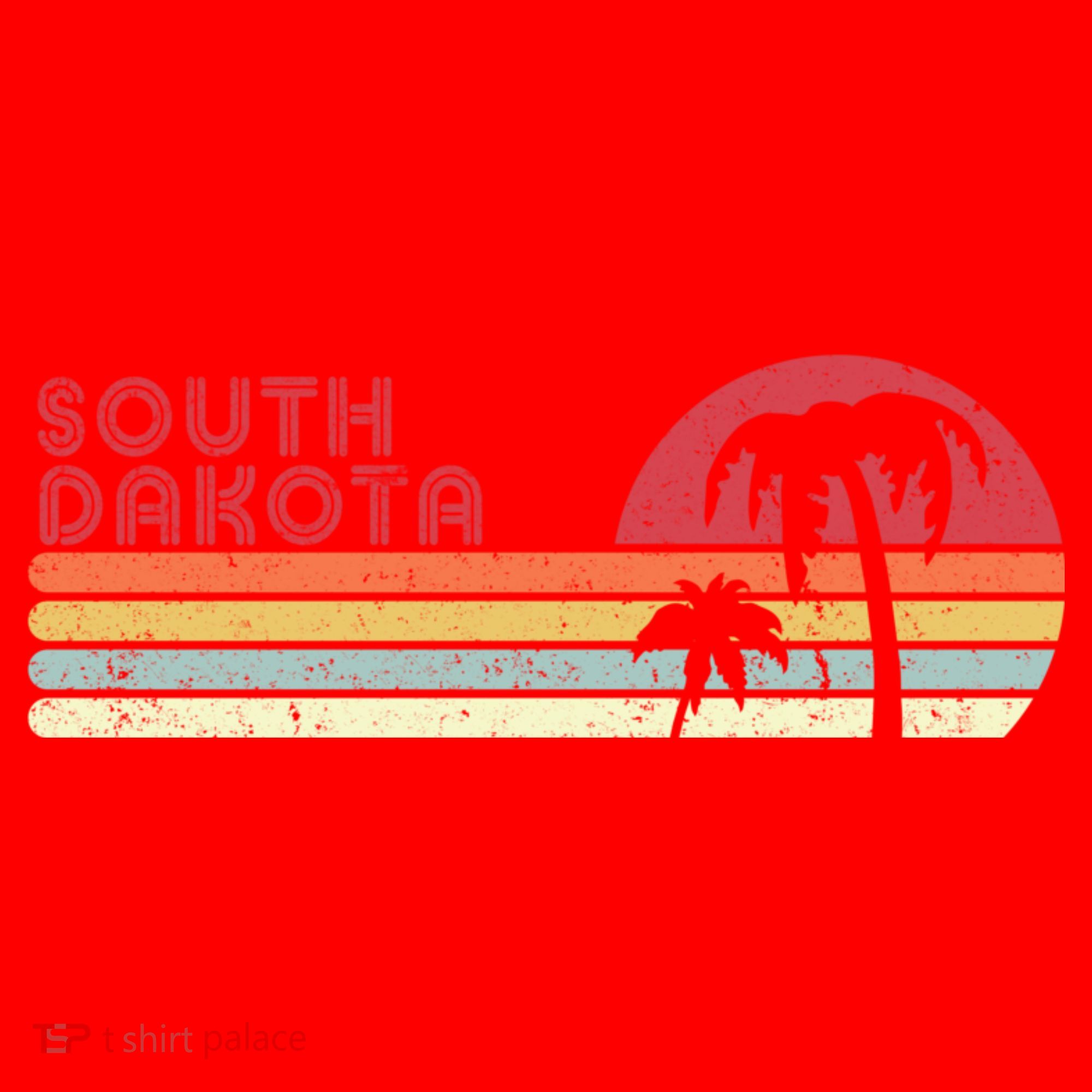 South Dakota Shirt. Retro Style SD, USA Santa Hat