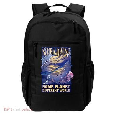 Scuba Diving Same Planet Different World Backpack