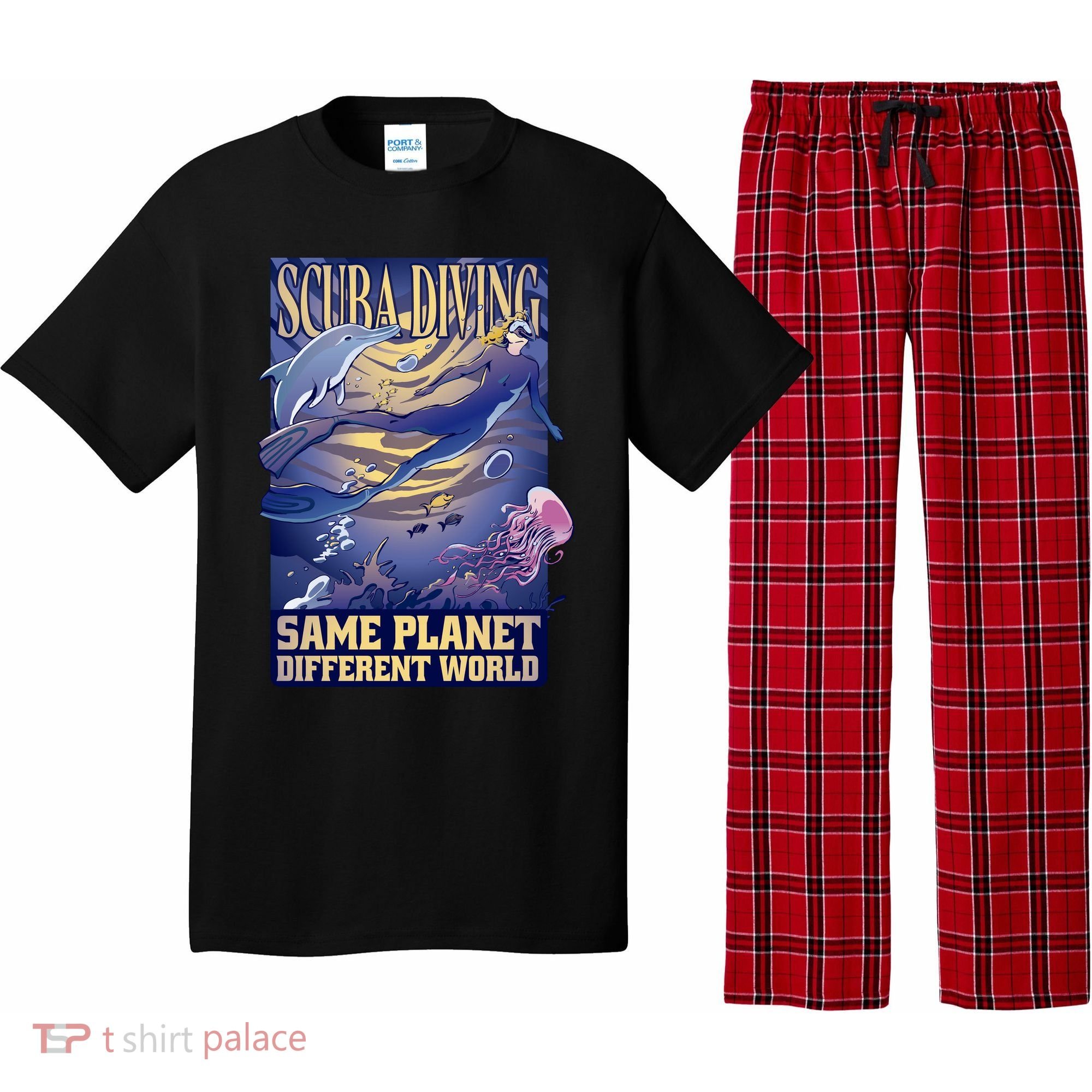 Scuba Diving Same Planet Different World Pajama Set