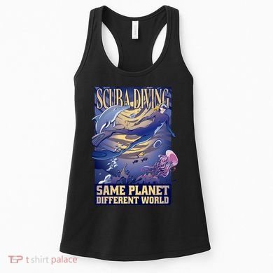 Scuba Diving Same Planet Different World Women's Tank Top