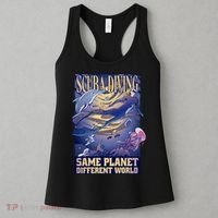 Scuba Diving Same Planet Different World Women's Tank Top thumb 3
