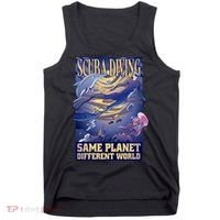 Scuba Diving Same Planet Different World Tank Top thumb 0