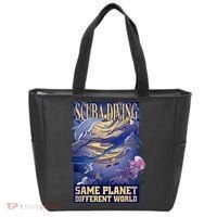 Scuba Diving Same Planet Different World Tote Bag thumb 0
