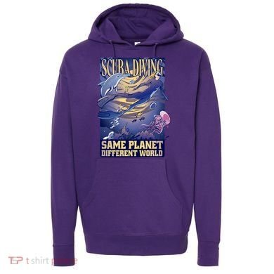 Scuba Diving Same Planet Different World Hoodie
