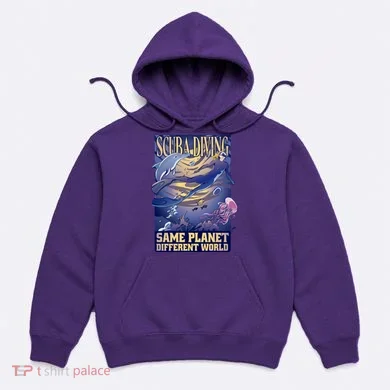 Scuba Diving Same Planet Different World Hoodie