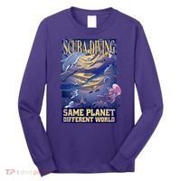 Scuba Diving Same Planet Different World Long Sleeve Shirt thumb 0