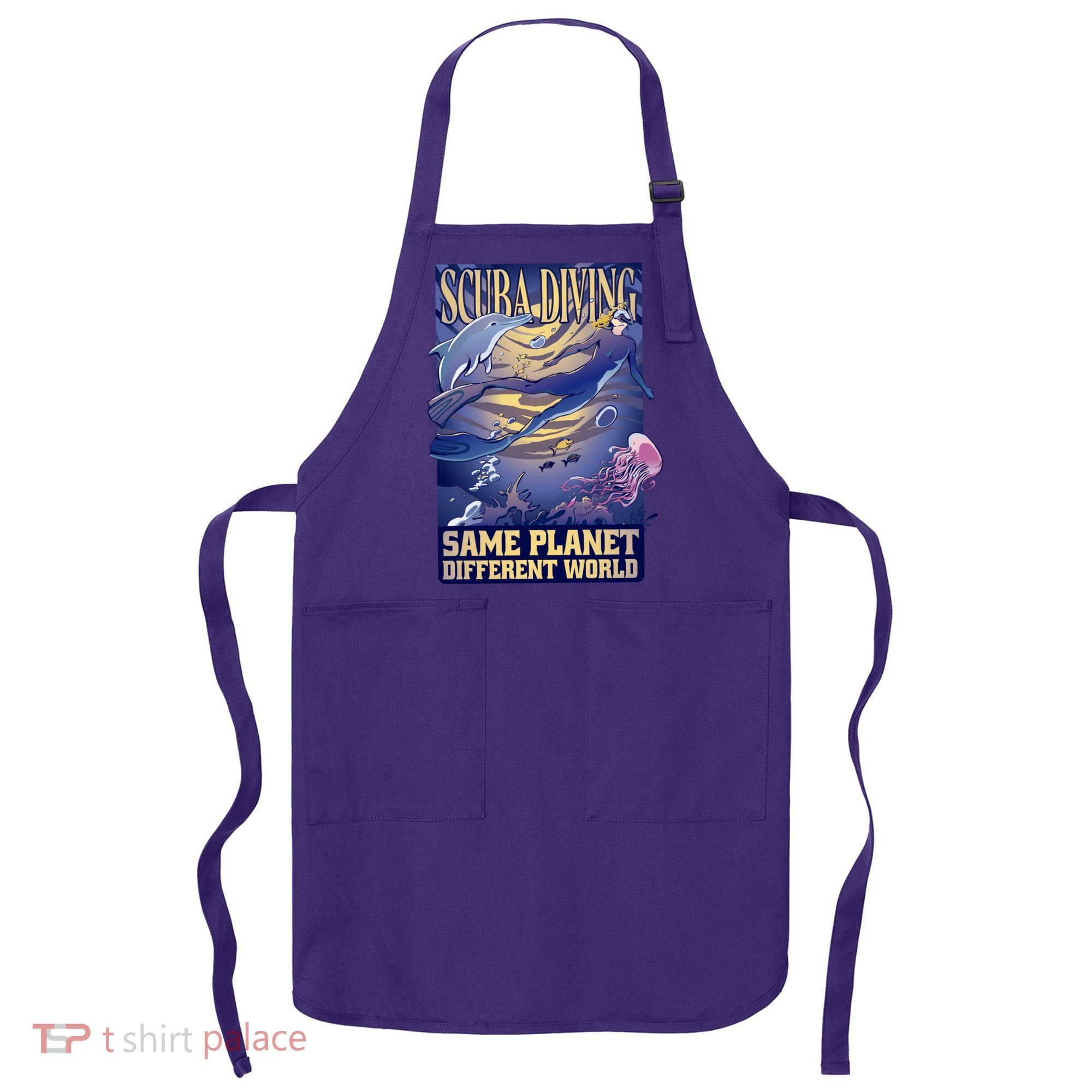 Scuba Diving Same Planet Different World Apron