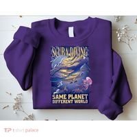 Scuba Diving Same Planet Different World Sweatshirt thumb 2