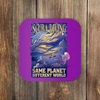 Scuba Diving Same Planet Different World Coaster thumb 0