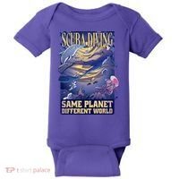 Scuba Diving Same Planet Different World Baby Bodysuit thumb 0