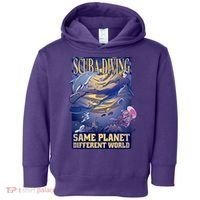 Scuba Diving Same Planet Different World Toddler Hoodie thumb 0