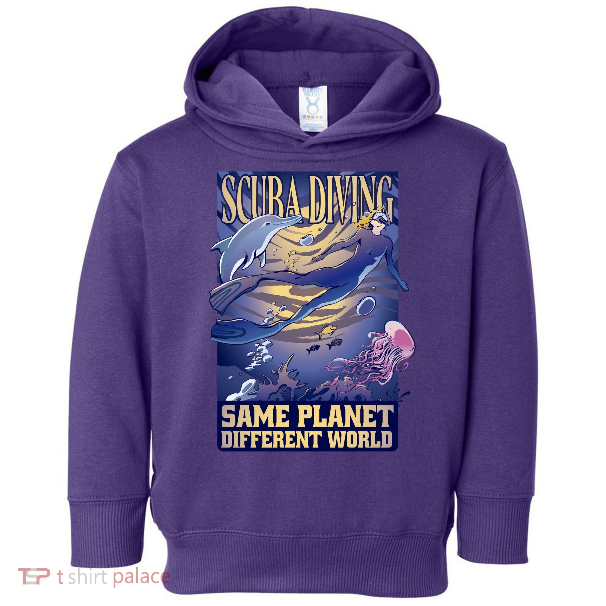 Scuba Diving Same Planet Different World Toddler Hoodie