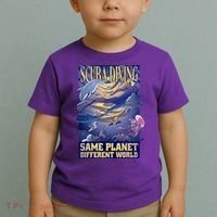 Scuba Diving Same Planet Different World Toddler T-Shirt thumb 2
