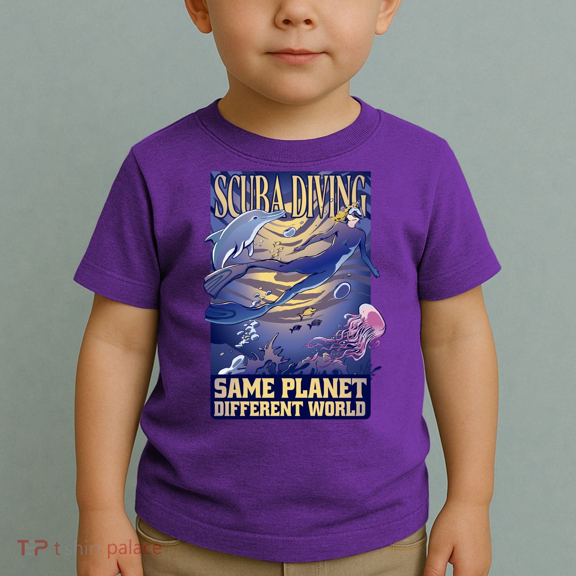Scuba Diving Same Planet Different World Toddler T-Shirt