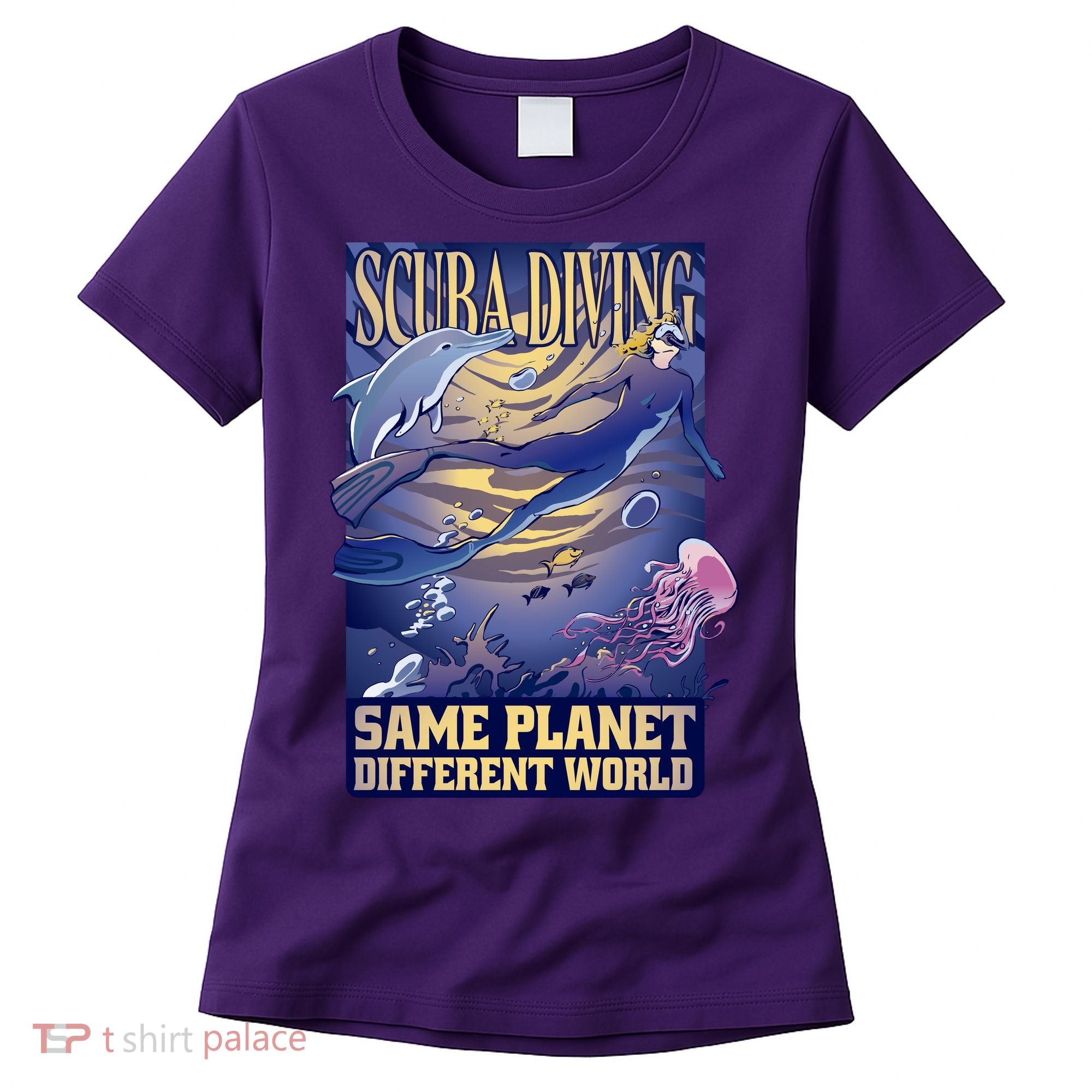 Scuba Diving Same Planet Different World Women's T-Shirt