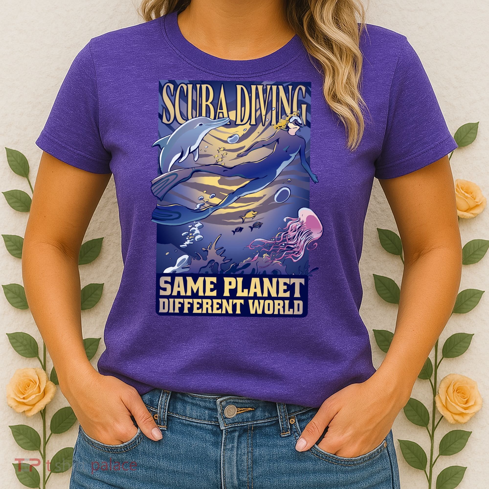 Scuba Diving Same Planet Different World Women's T-Shirt