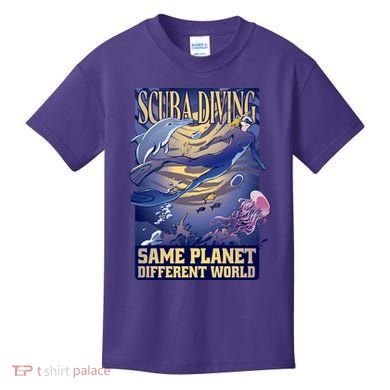 Scuba Diving Same Planet Different World Kids T-Shirt