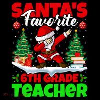 Santa Dabbing Santas Favorite 6Th Grade Teacher Christmas Gift Coffee Mug thumb 5