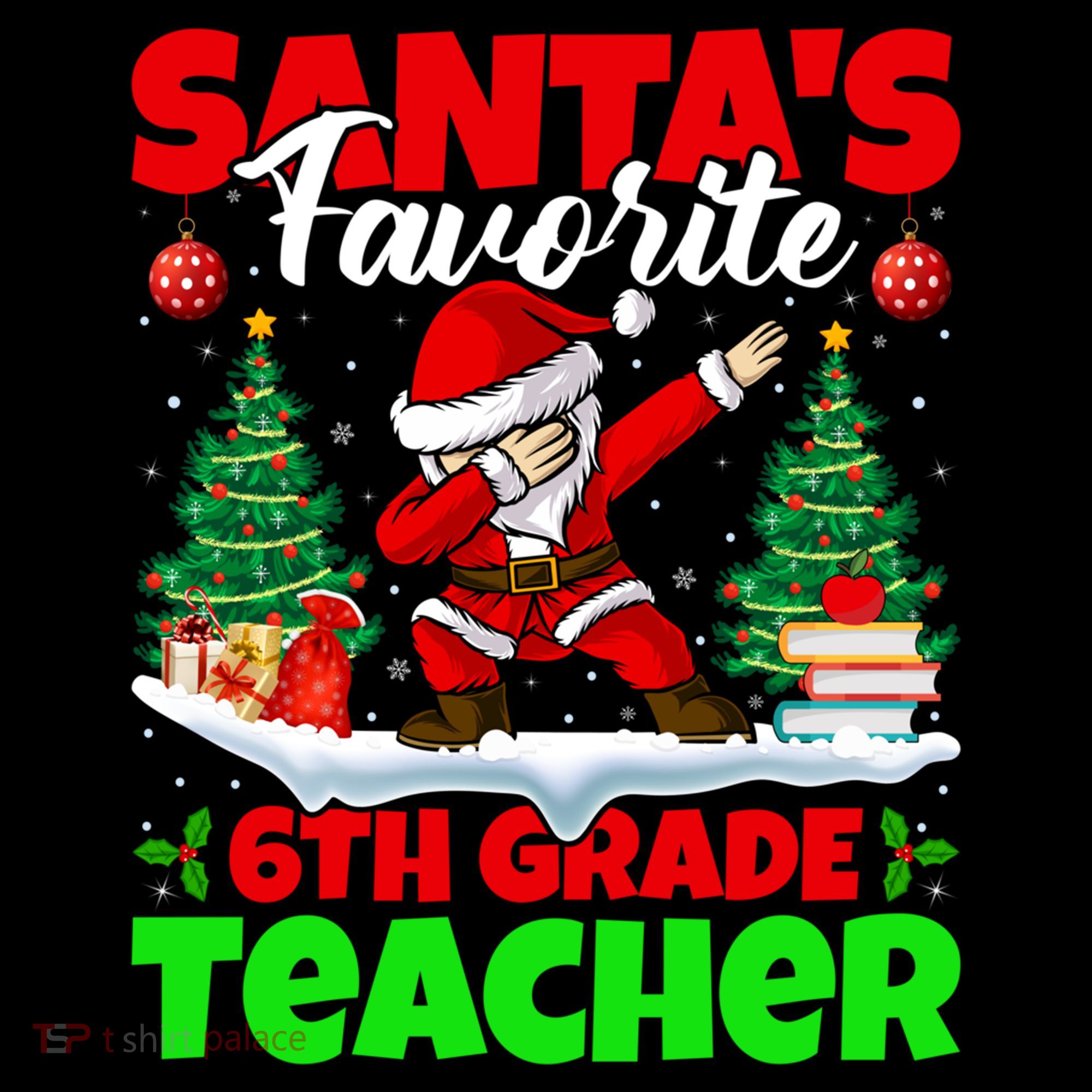 Santa Dabbing Santas Favorite 6Th Grade Teacher Christmas Gift Coffee Mug