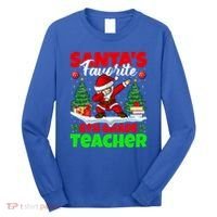 Santa Dabbing Santas Favorite 6Th Grade Teacher Christmas Gift Long Sleeve Shirt thumb 0