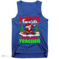 Santa Dabbing Santas Favorite 6Th Grade Teacher Christmas Gift Tank Top thumb 0